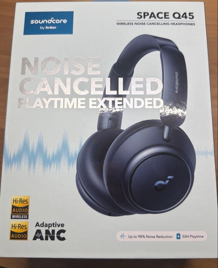 Anker soundcore Q45 美品　イヤーパッド損傷なし ネイビー