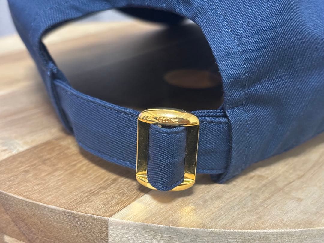 CELINE ネイビー ベースボールキャップ　セリーヌ　Mサイズ