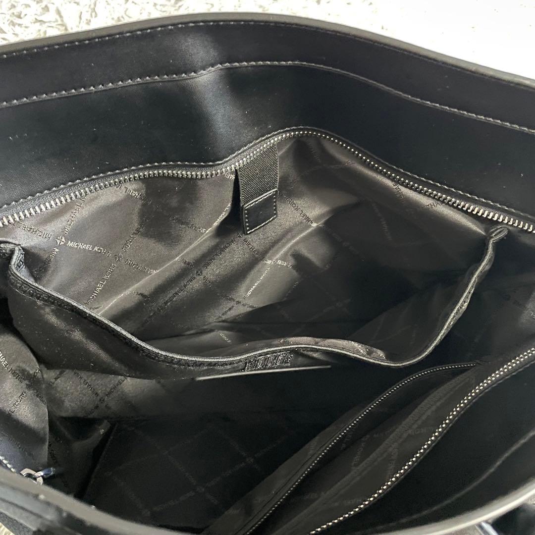 マイケルコース トートバッグ ビジネスバッグ　シボ革　大容量　A4 ロゴ