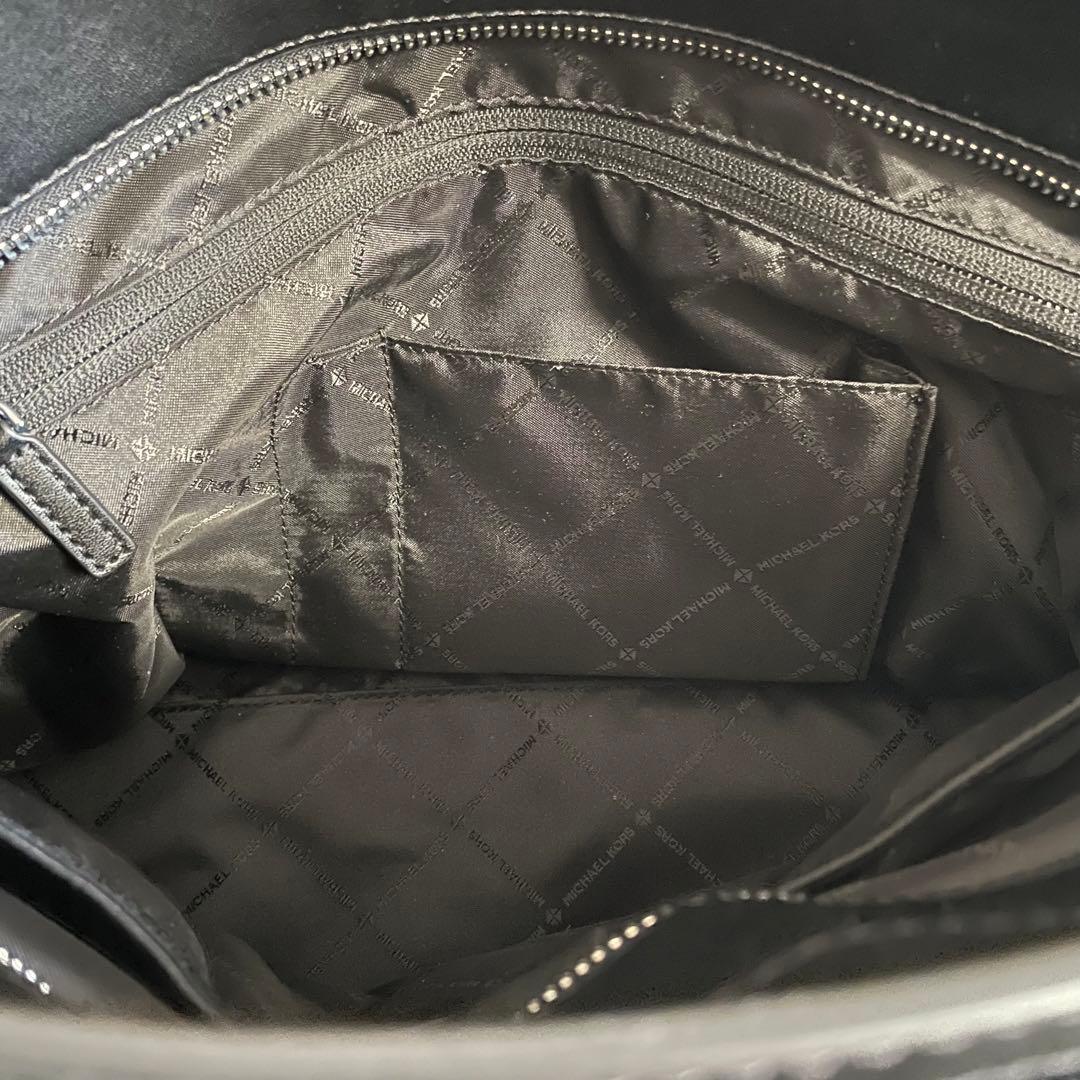 マイケルコース トートバッグ ビジネスバッグ　シボ革　大容量　A4 ロゴ