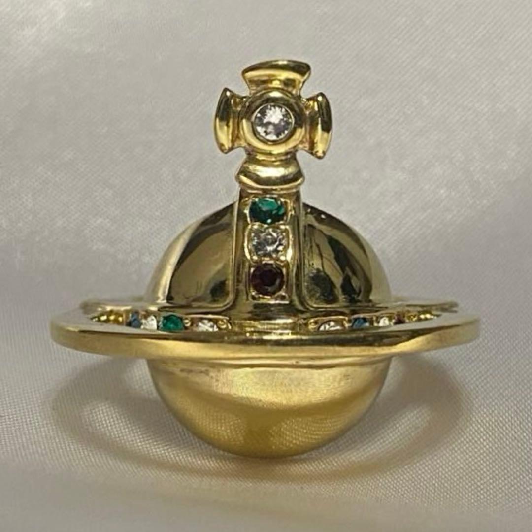 Vivienne Westwood シルバー ゴールド ソリッド オーブ リング