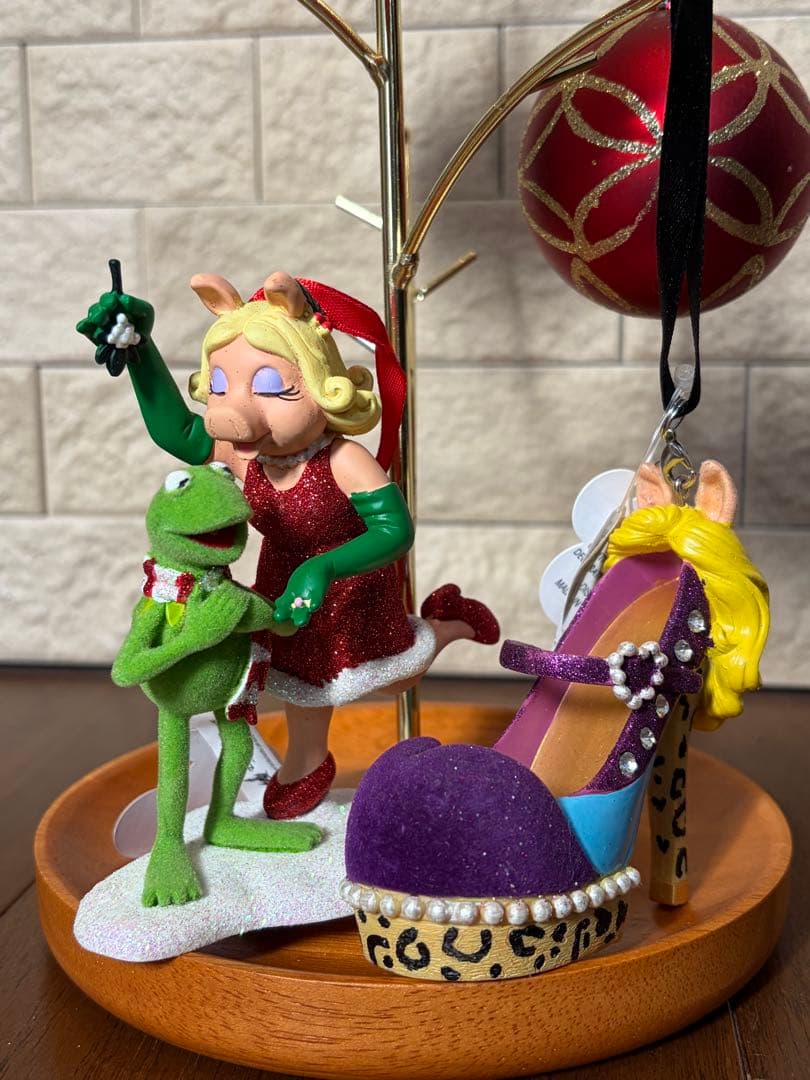 カーミット・ザ・フロッグ　ミス・ピギー オーナメント