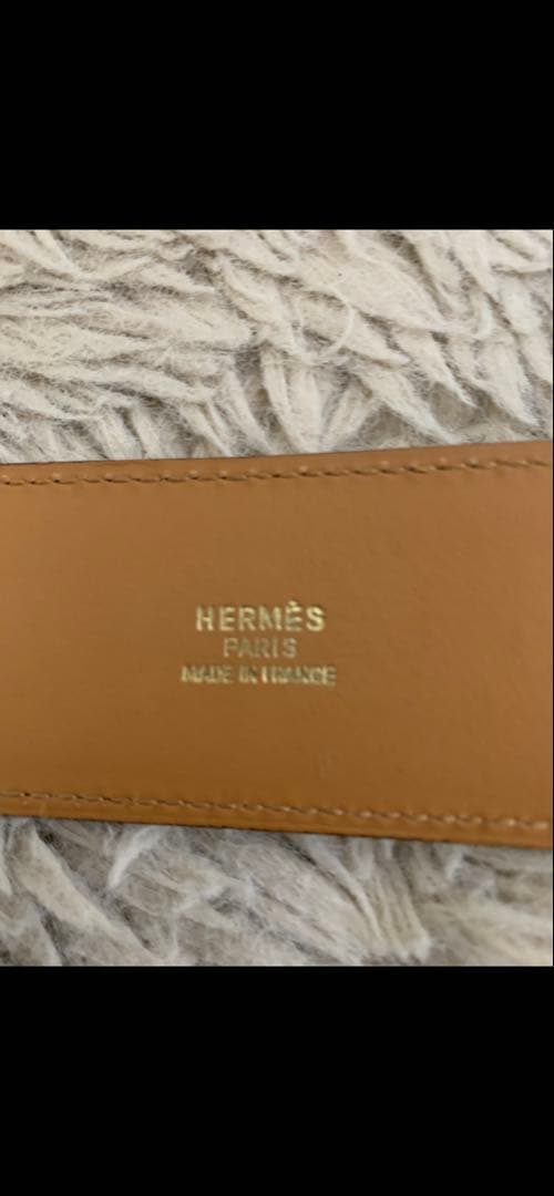 エルメス コリエドシアン メドール ベルト ブラック レディース 75cm