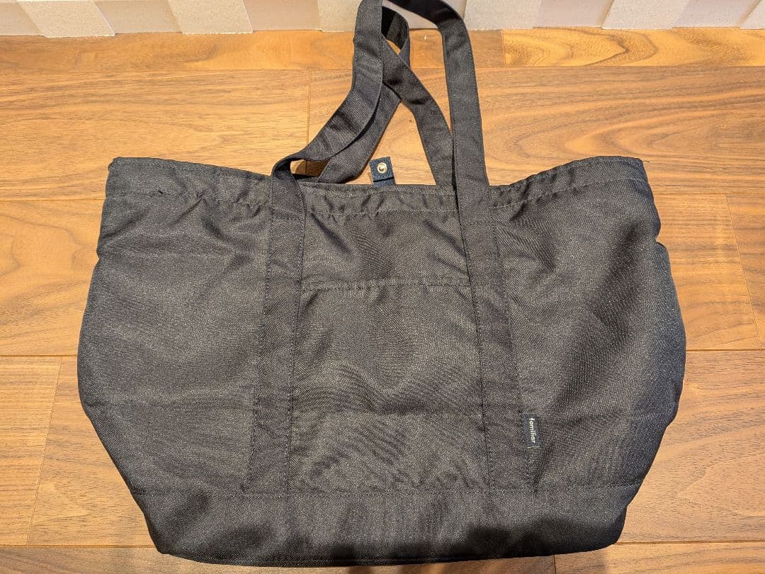 familiar ブラック トートバッグ