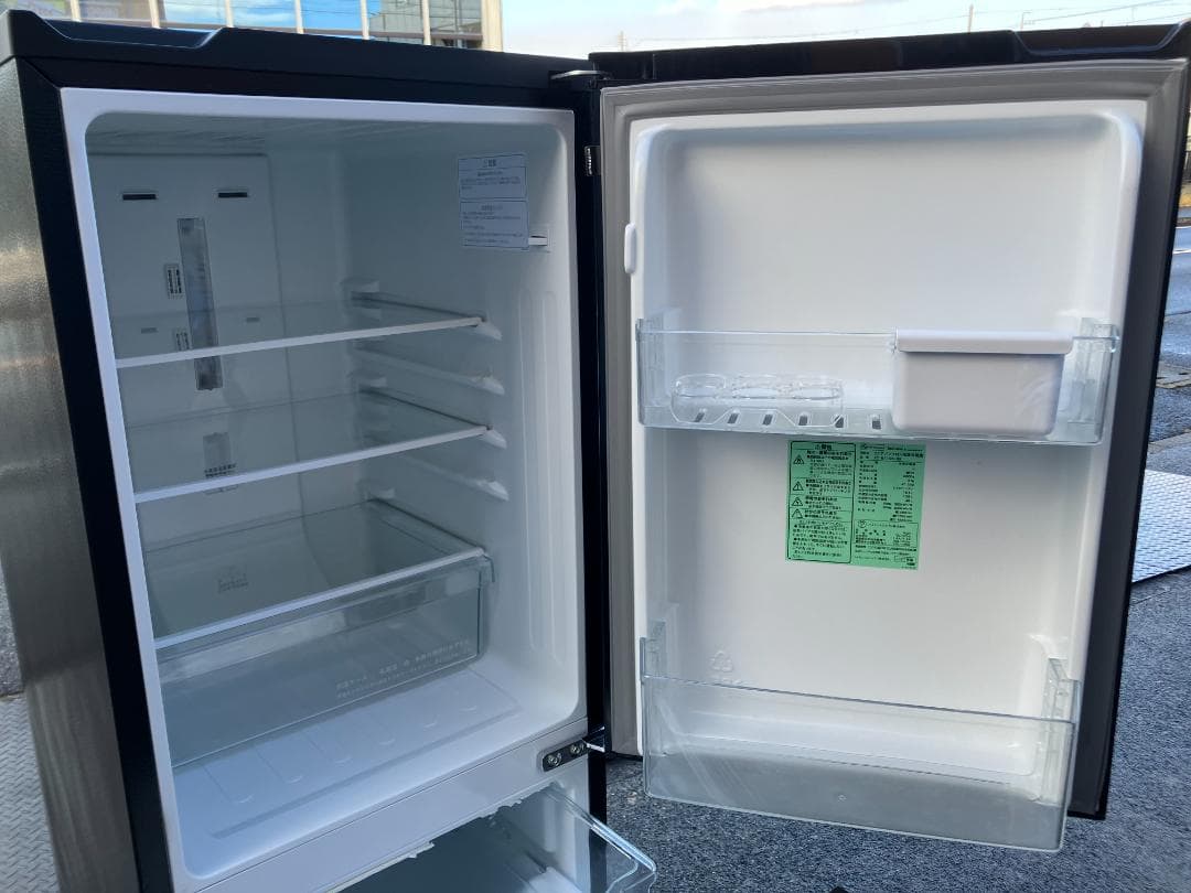 愛知岐阜/送料込★amadana　154L冷蔵庫 AT-RF150-BK　21年