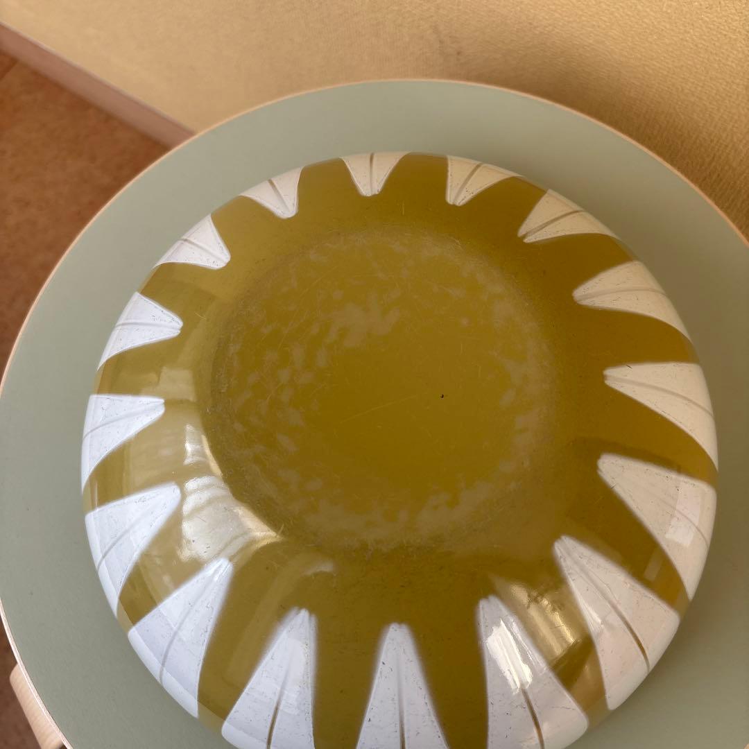 キャサリンホルム 24cm ボウル ロータス オリーブ　北欧 ヴィンテージ 大