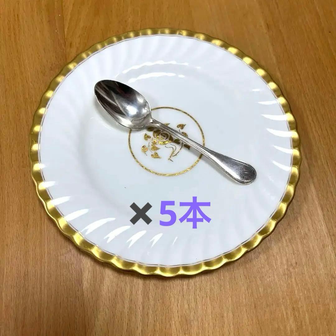 Christofle パール シルバープレート製 コーヒースプーン　5本