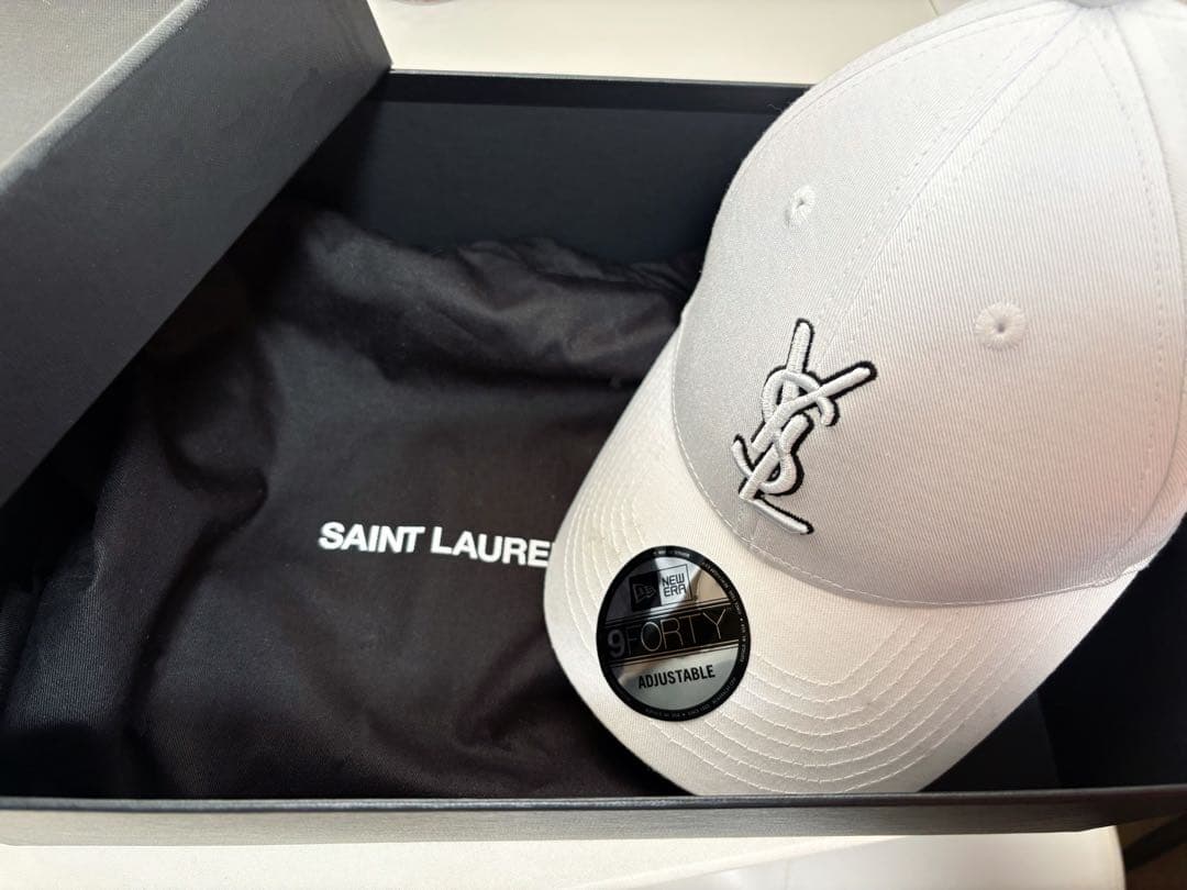 YSL 9FORTY サンローラン NEWERA コラボ キャップ ホワイト