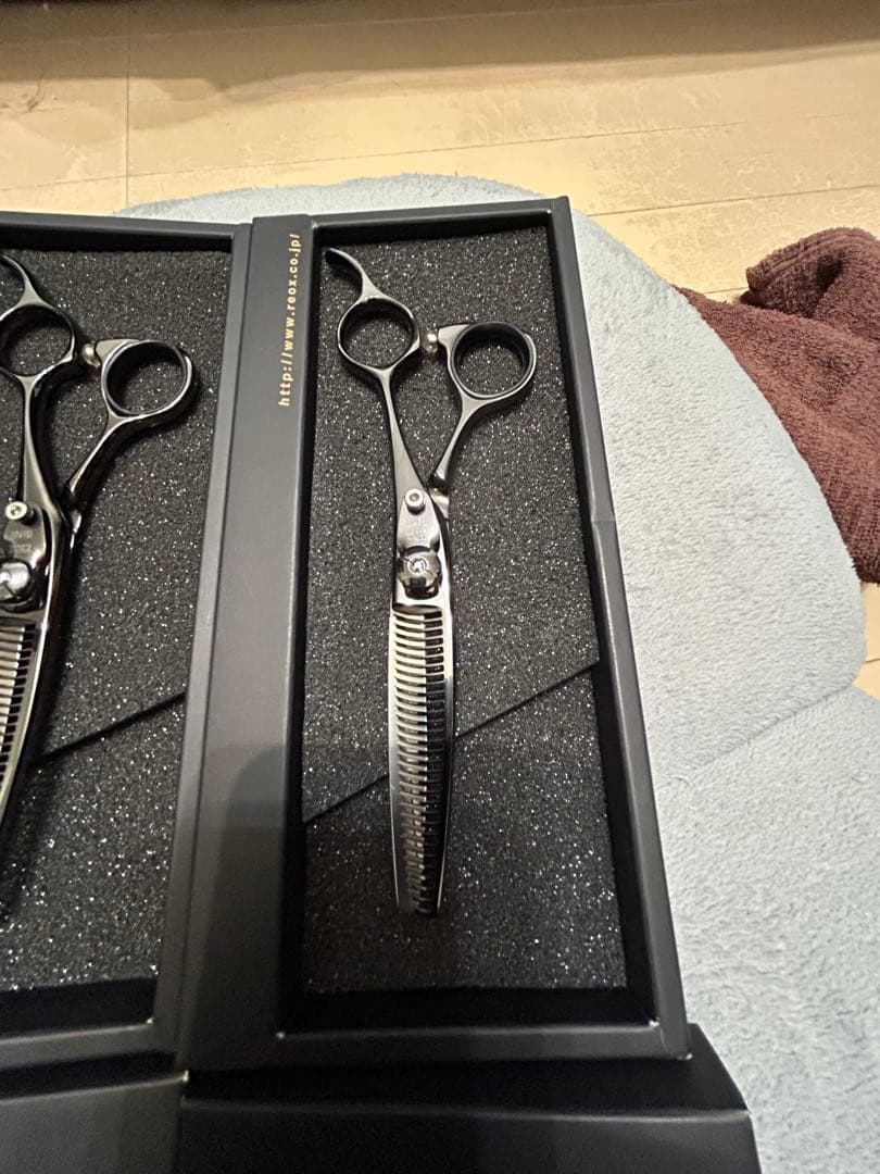 破格　美品　付属品完備　定価28万　柳生　覇王　シザー　ブラック　3本セット