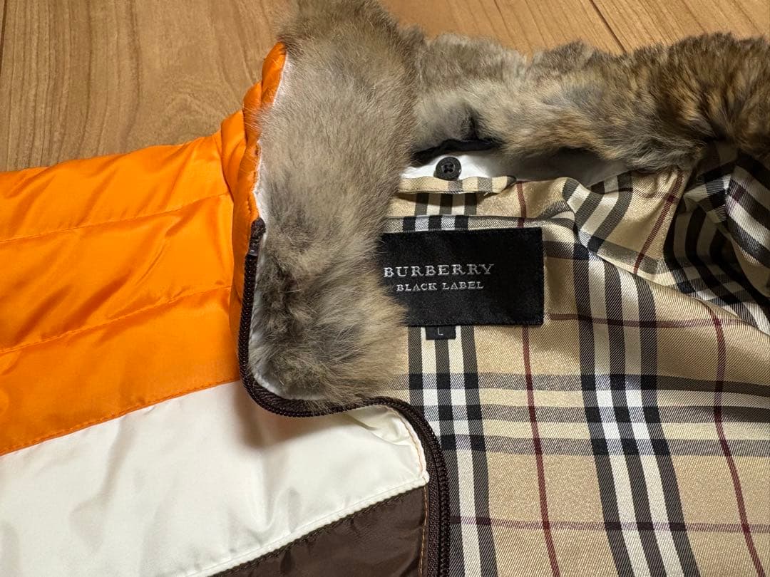 BURBERRY BLACK LABEL ダウンジャケット オレンジ