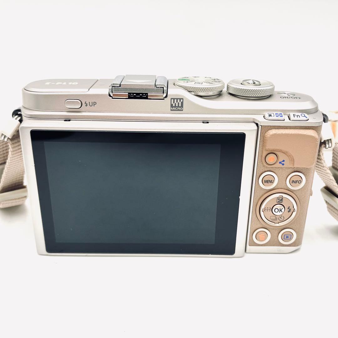 OLYMPUS E-PL10 ブラウン　望遠ダブルレンズキット