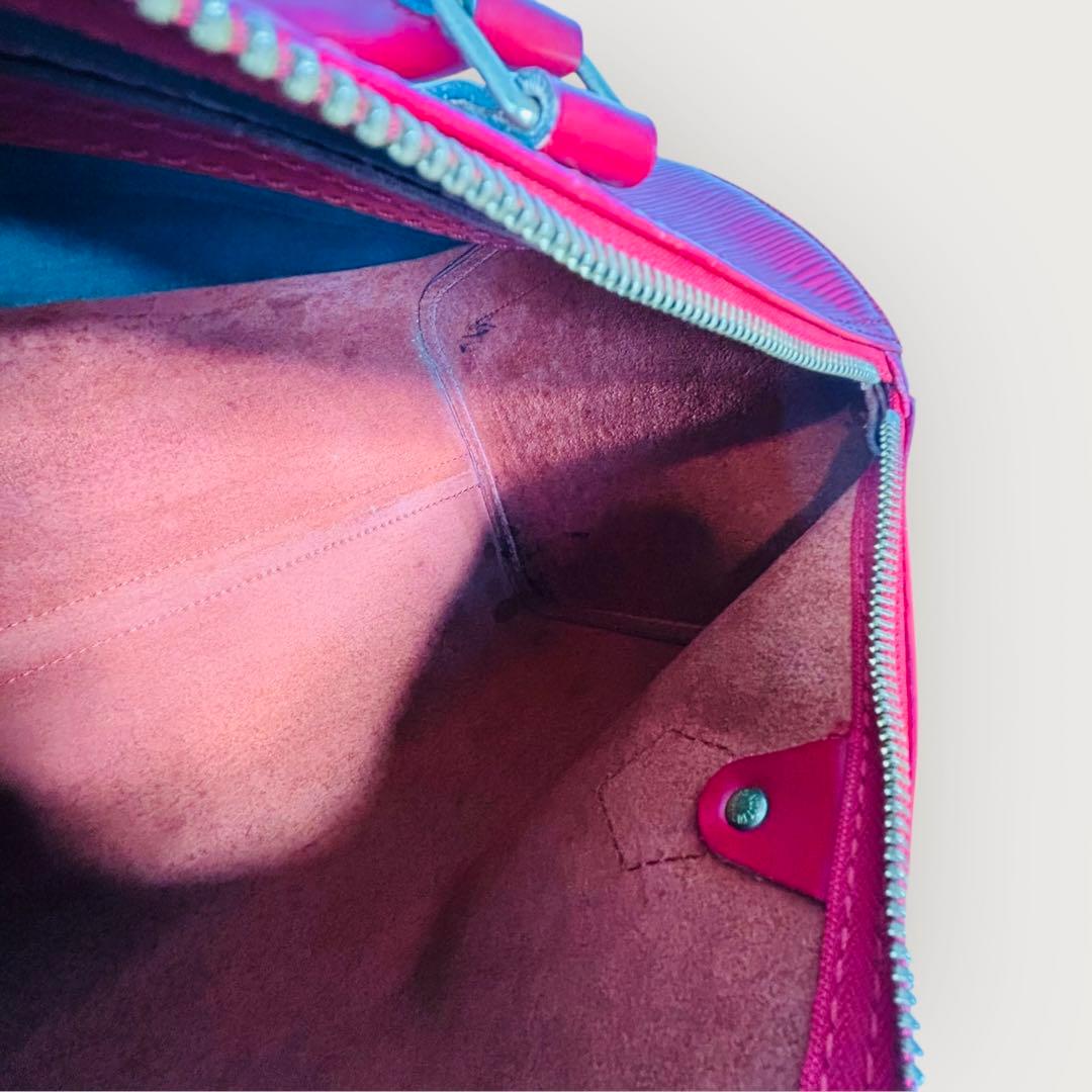 ルイ ヴィトン M43007 ボストンバッグ　赤　エピ　スピーディ30