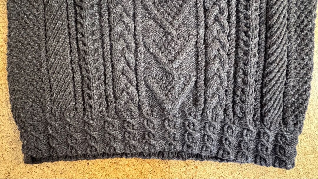 O’Mailleオモーリャ　ハンドニット アランセーター　1995年購入