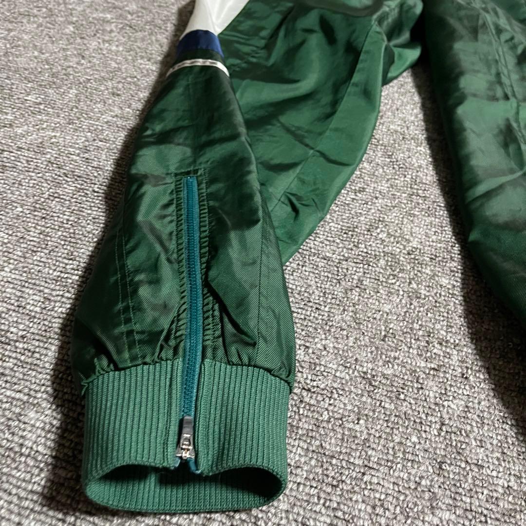 Champion ナイロン セットアップ 刺繍ロゴ 90s レアカラー L 上下