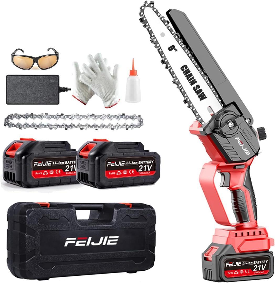 充電式8インチチェーンソー ブラシレスモーター