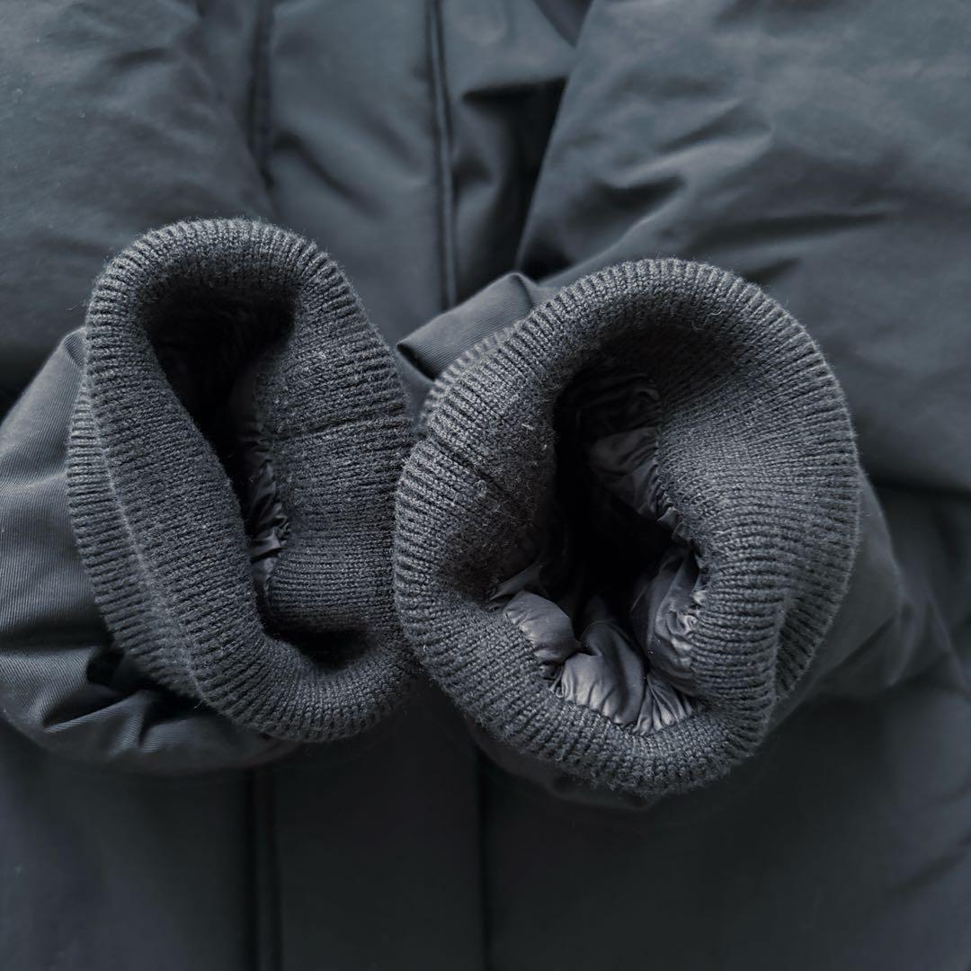 ウールリッチ ボウブリッジ 黒 リアルファー ダウン 3WAY ロングコート S