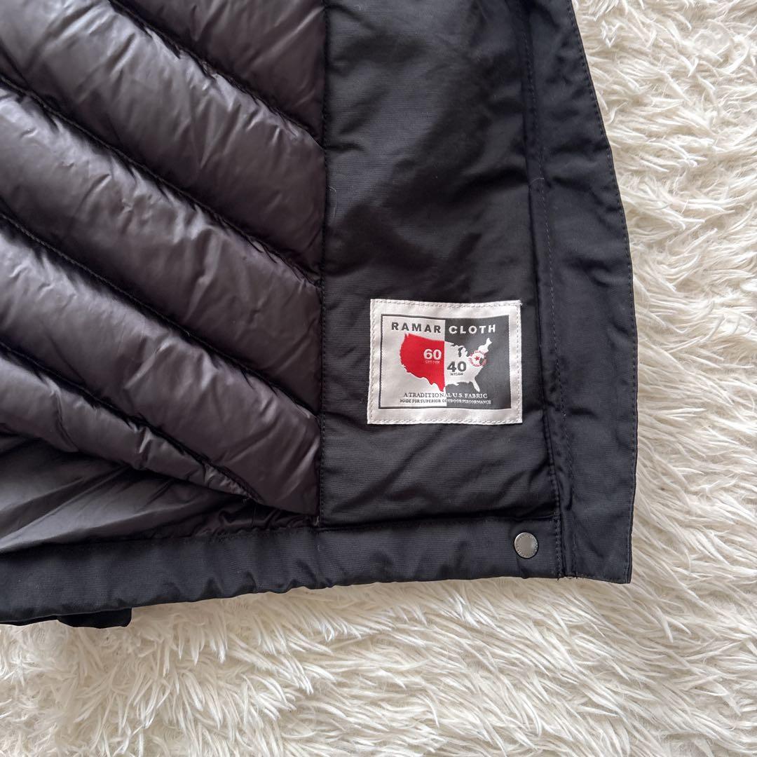 ウールリッチ ボウブリッジ 黒 リアルファー ダウン 3WAY ロングコート S