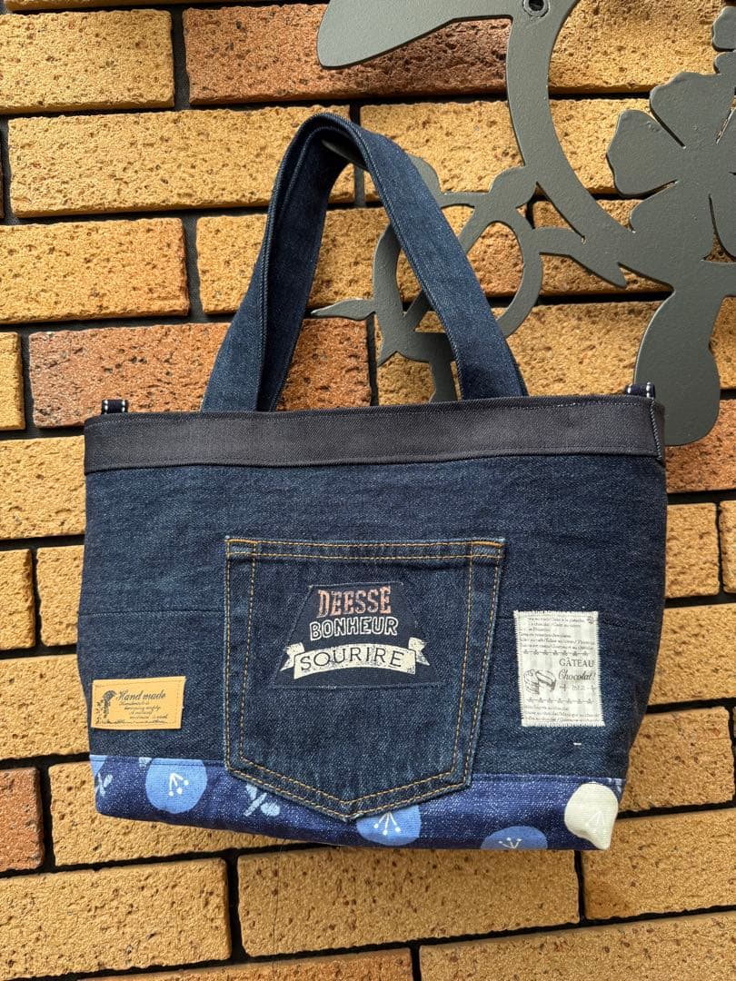 ♪ハンドメイド♪デニムリメイクバッグ@522@526@529