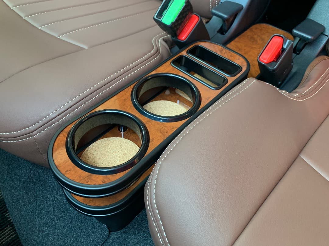 S700系アトレー専用センターコンソール・カップホルダー／ウッド・ブラック／美品