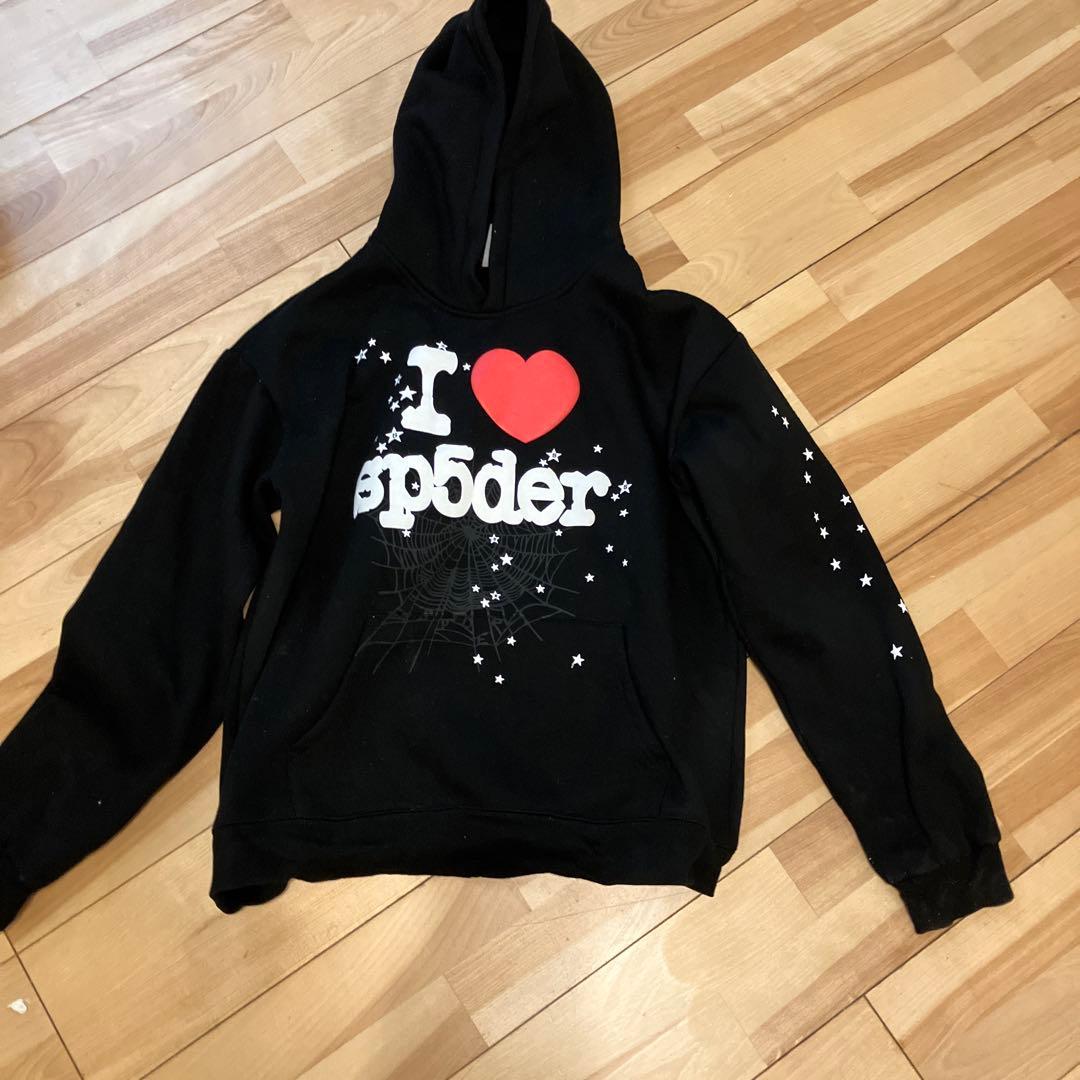 I ❤️ spider フード付きパーカー Sサイズ