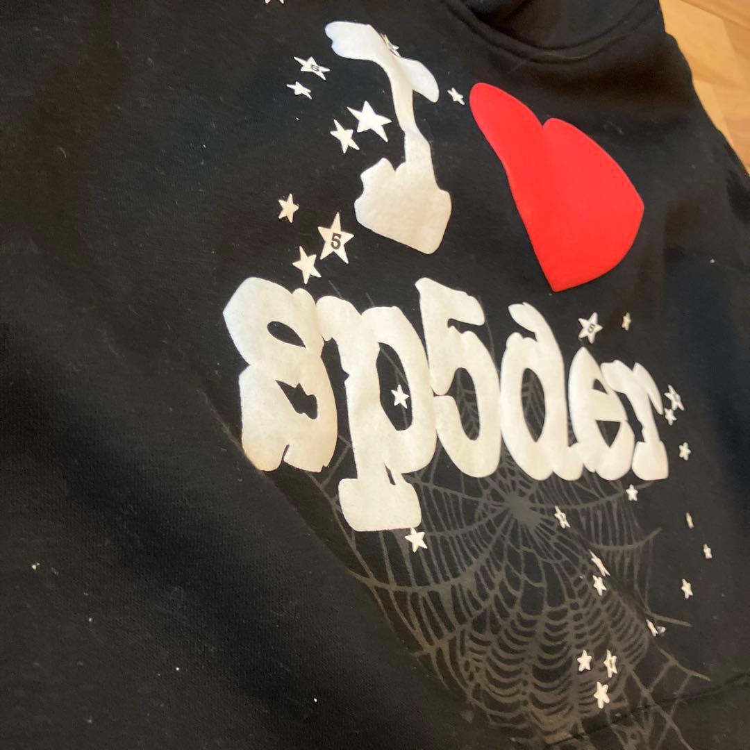 I ❤️ spider フード付きパーカー Sサイズ