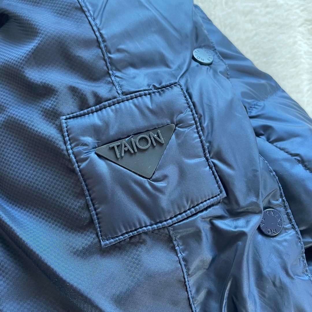 新品未使用TAION タイオンエクストラ ダウンジャケット3way ネイビー L