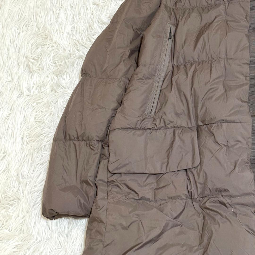 【美品】UNIQLO +J ダウンロングコート M ブラウン ジルサンダー