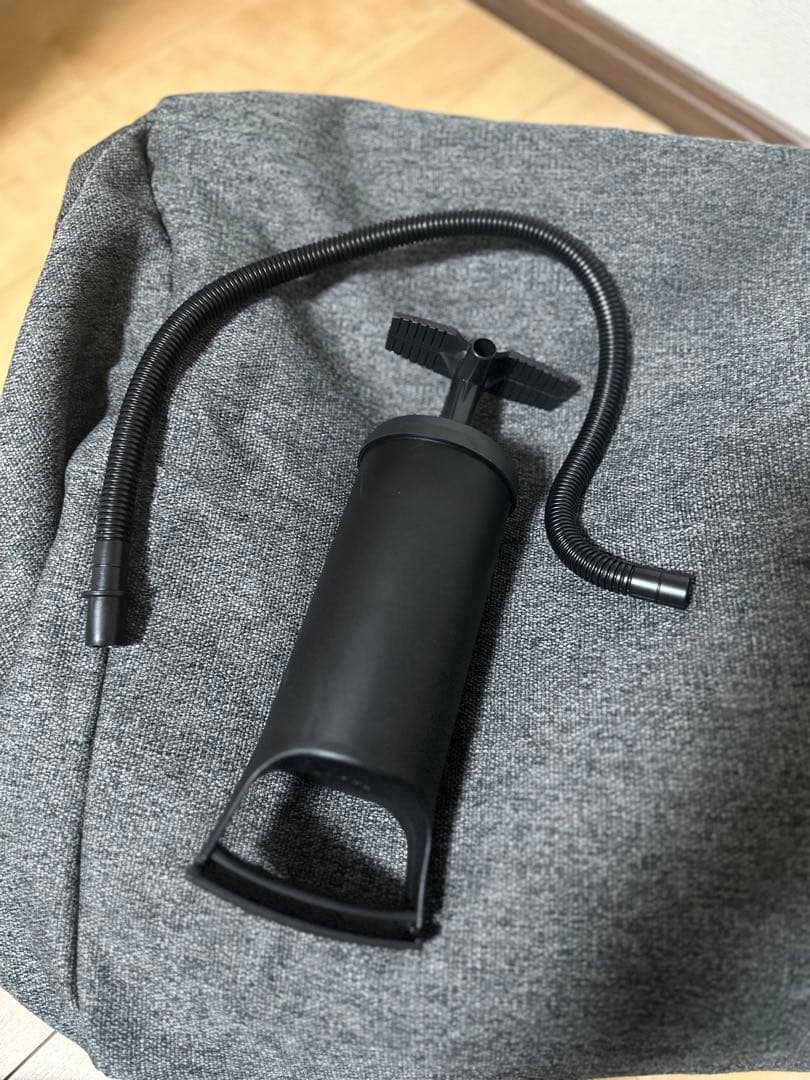 無印良品　空気でできたソファ　チャコール