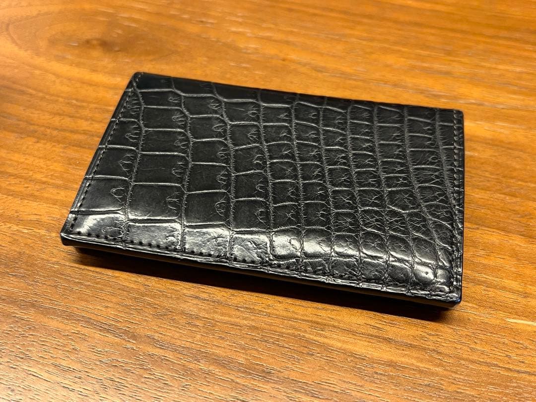 B印吉田　鼎　クロコダイルレザー 名刺入れ　吉田カバン
