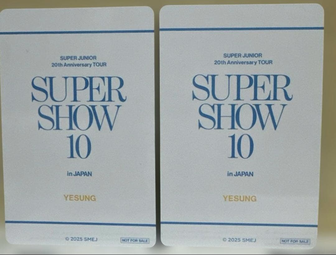 SUPER JUNIOR イェソンSS10グッズ購入特典トレカコンプリートセット