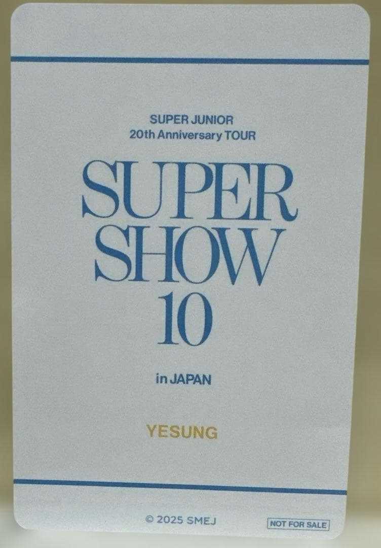 SUPER JUNIOR イェソンSS10グッズ購入特典トレカコンプリートセット