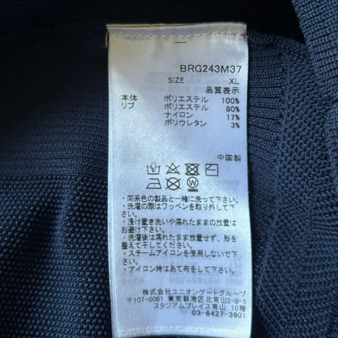 BRIEFING ブリーフィング ニット Bロゴパッチ ネイビー XL