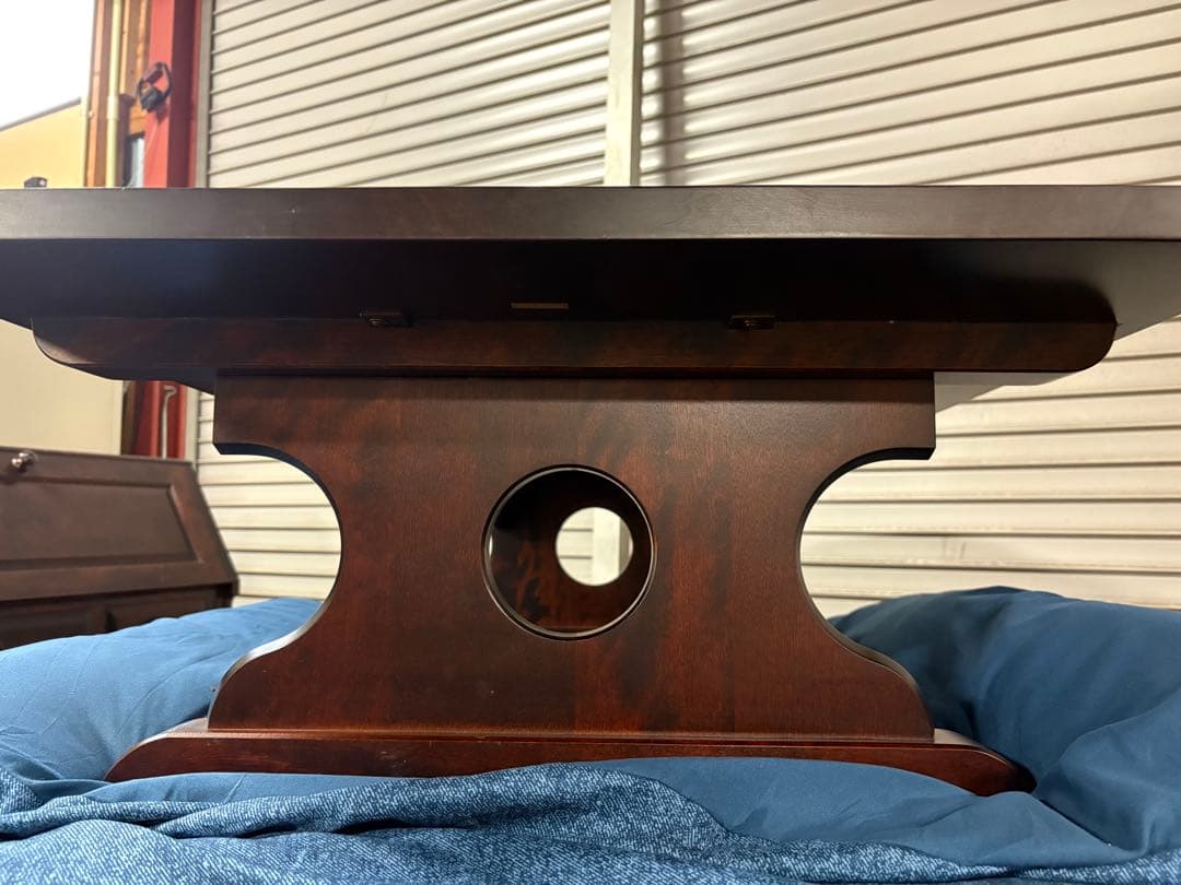 ☆GE232【中古品】北海道民芸 折り畳みテーブル 幅106cm 奥70cm