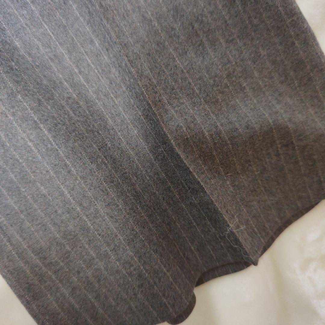 【オシャレ☆NEWYORKER】グレー　セットアップ　ストライプスーツ　15