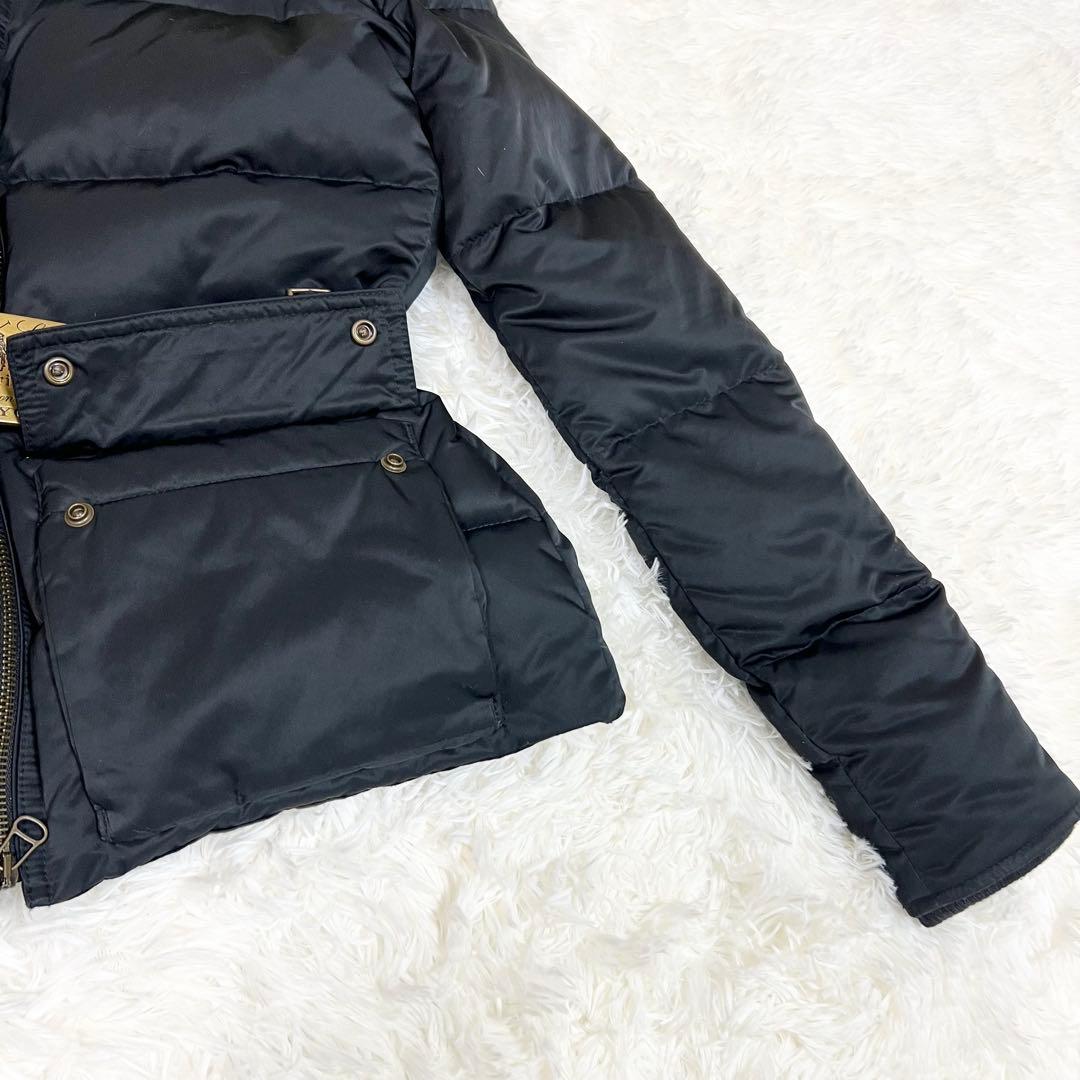 美品✨ラルフローレン ダウンジャケット ショートダウン 金具ベルト ブラック M