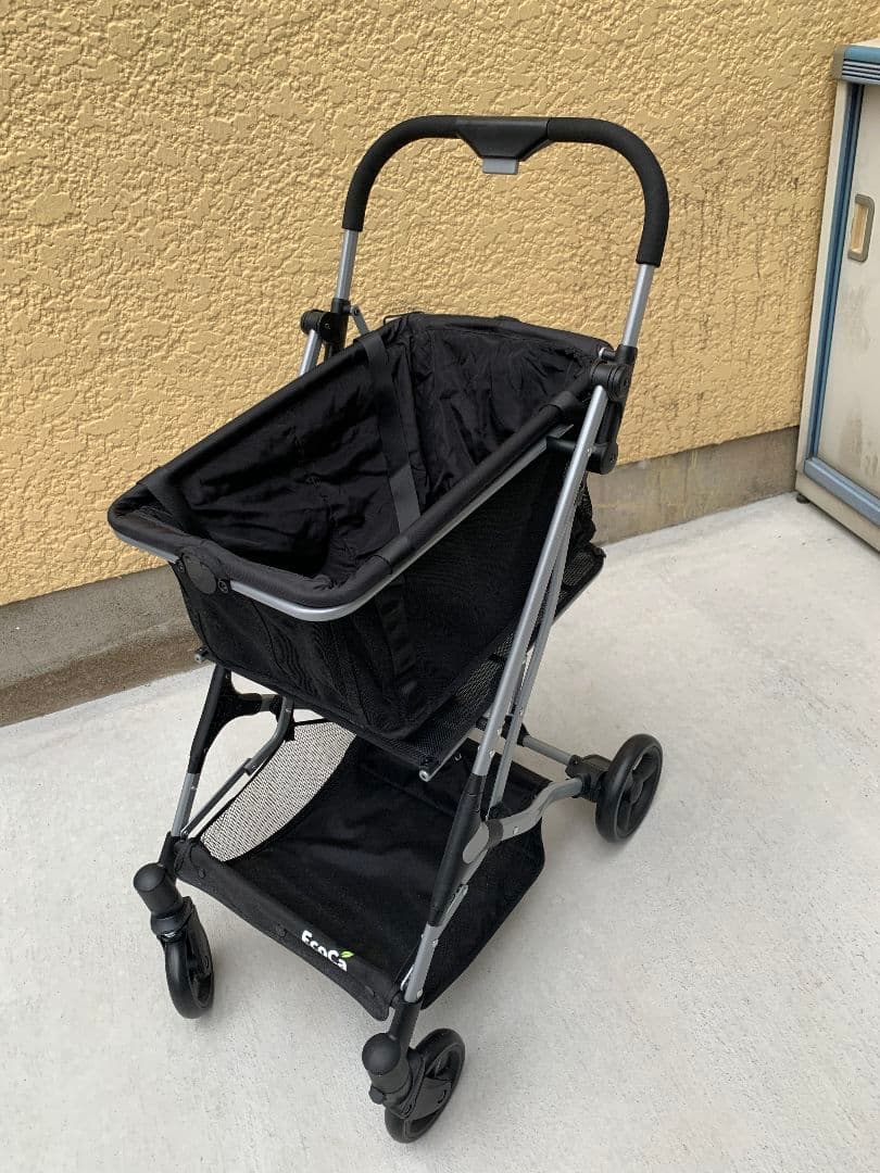 折りたたみショッピングカート ブラック