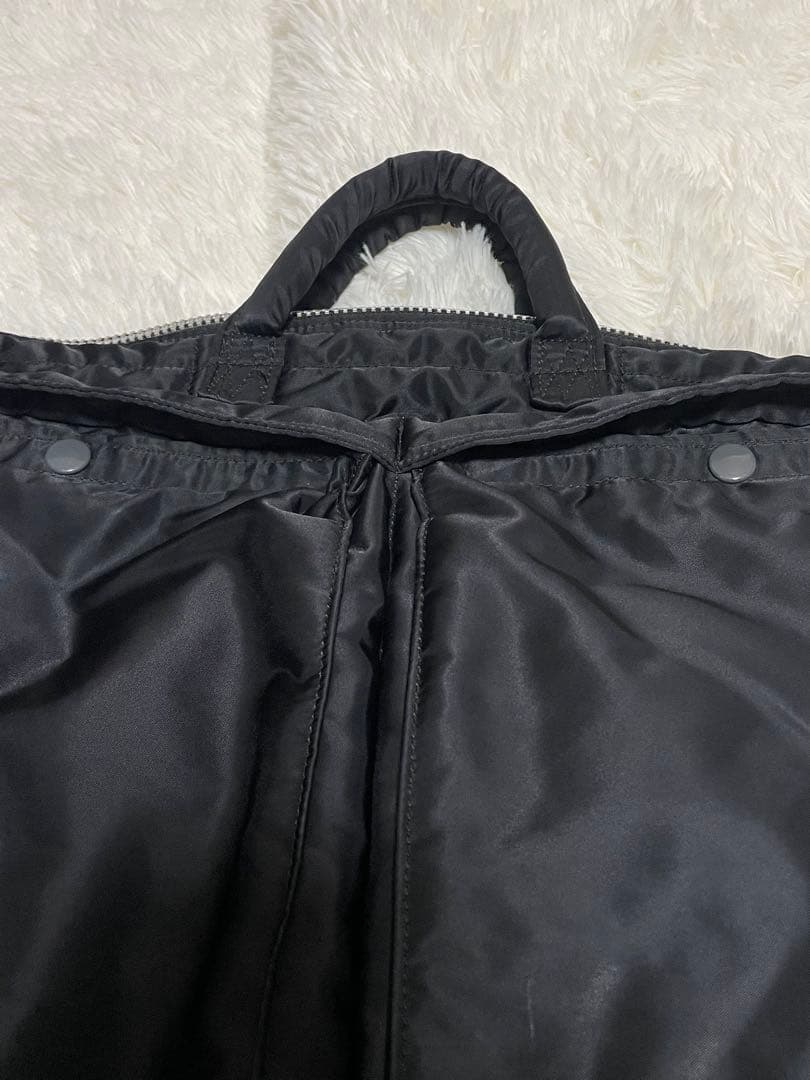 PORTER ポーター　ヘルメットバッグ タンカー L ブラック　ゴールド刺繍