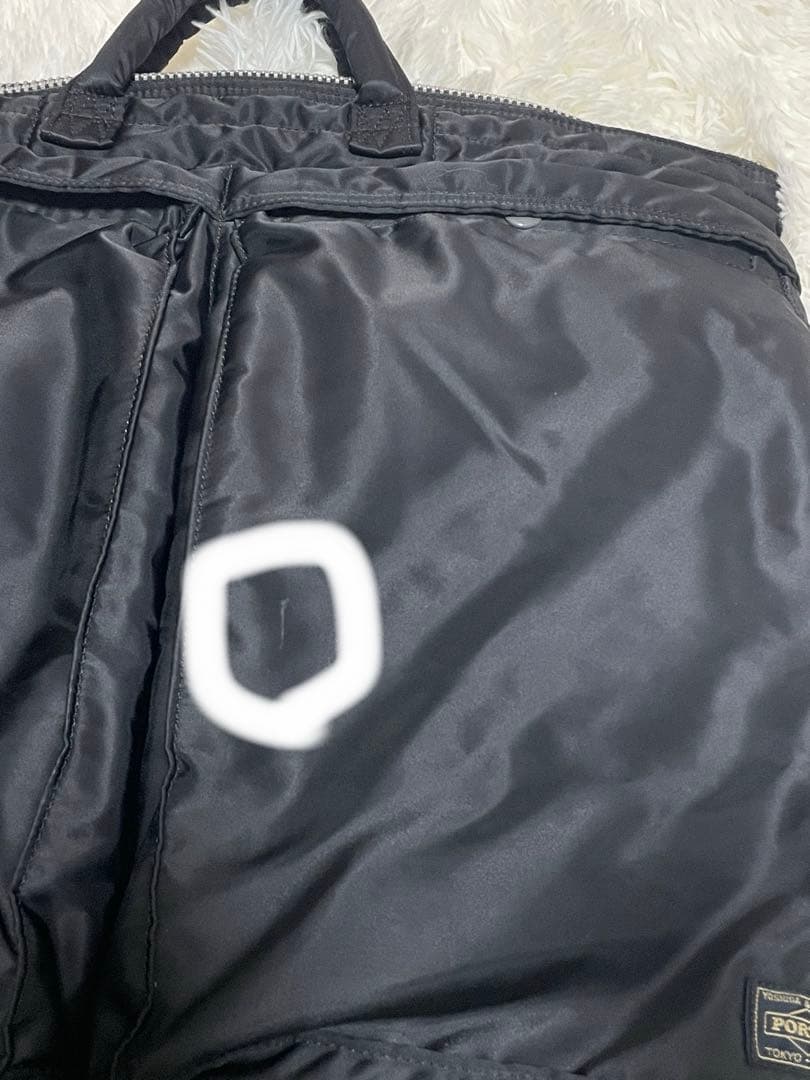 PORTER ポーター　ヘルメットバッグ タンカー L ブラック　ゴールド刺繍