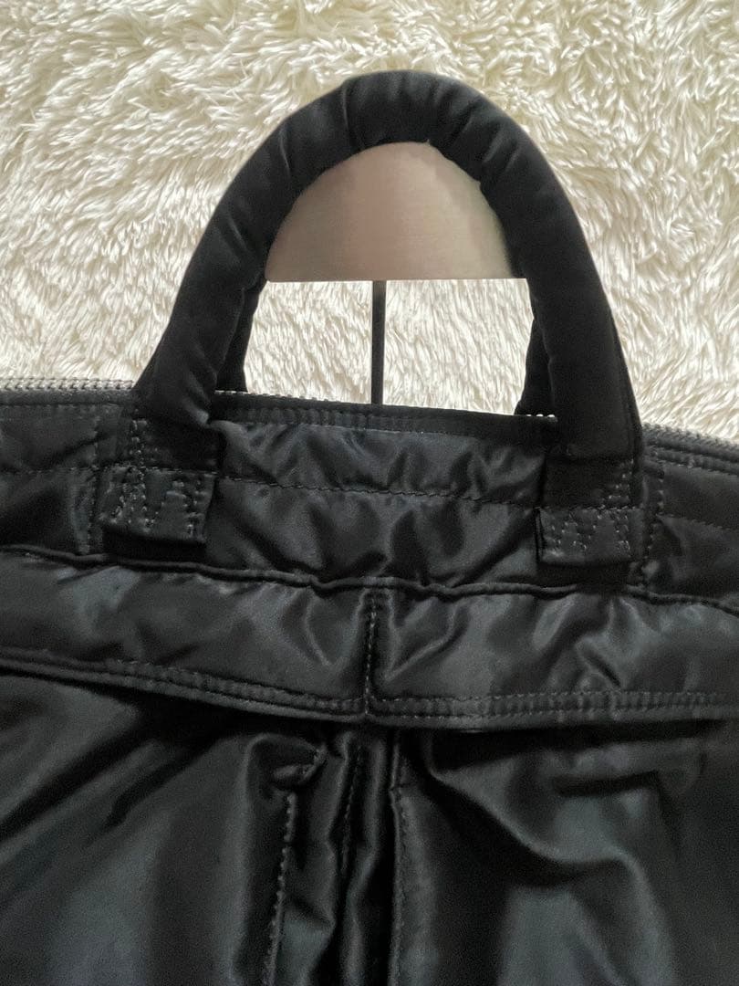 PORTER ポーター　ヘルメットバッグ タンカー L ブラック　ゴールド刺繍