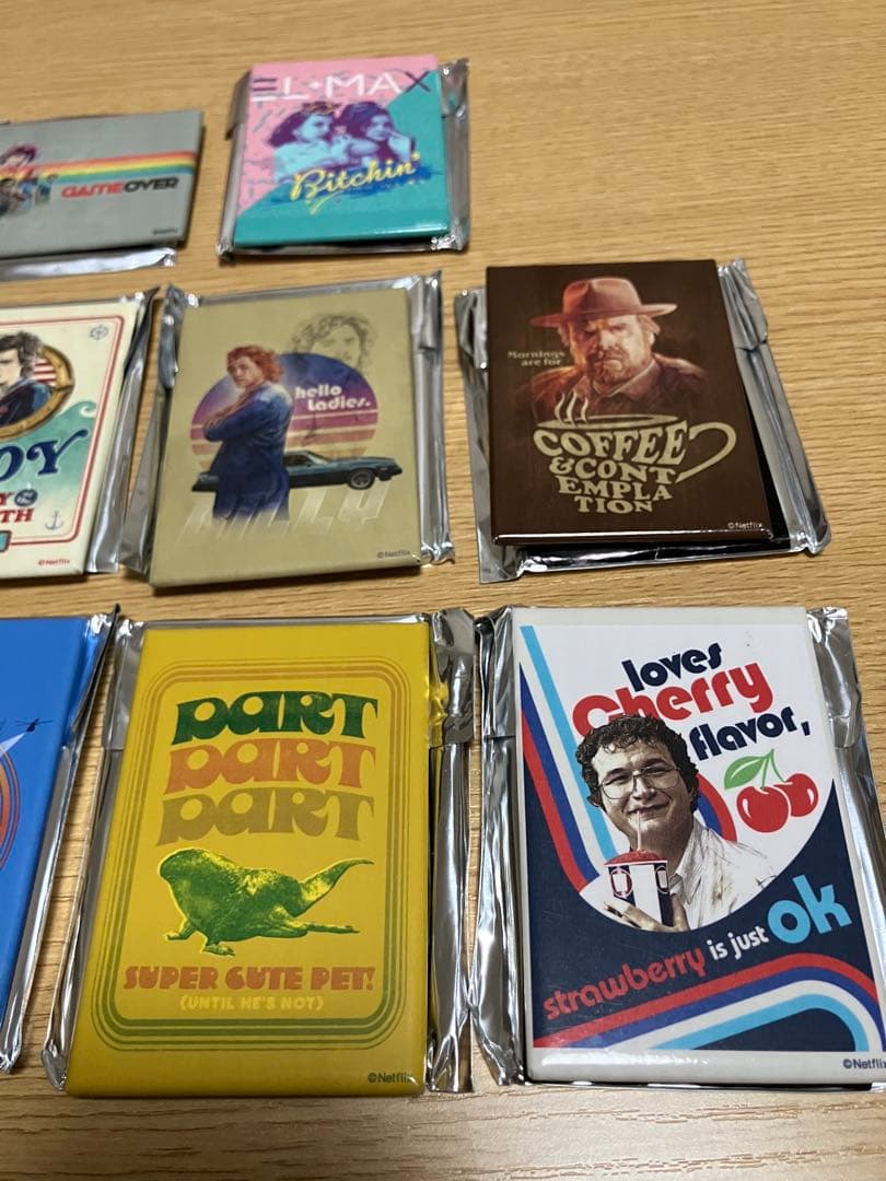 激レア！未使用ストレンジャーシングストレーディング缶マグネットフルコンプ10種B