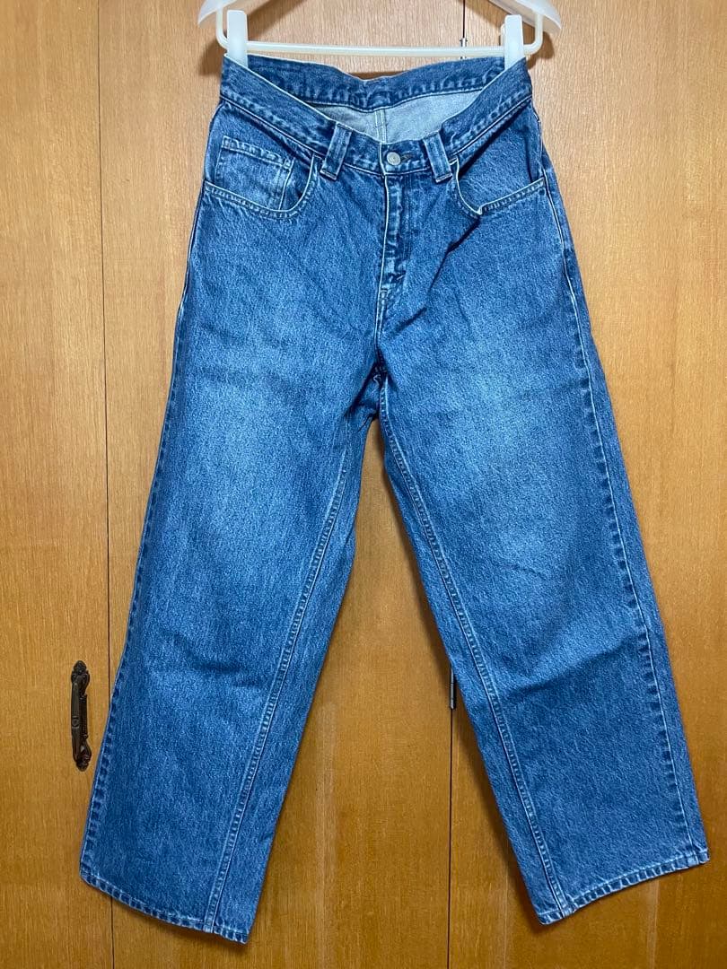 パンツ FUMIKA UCHIDA denim wide tapered pants