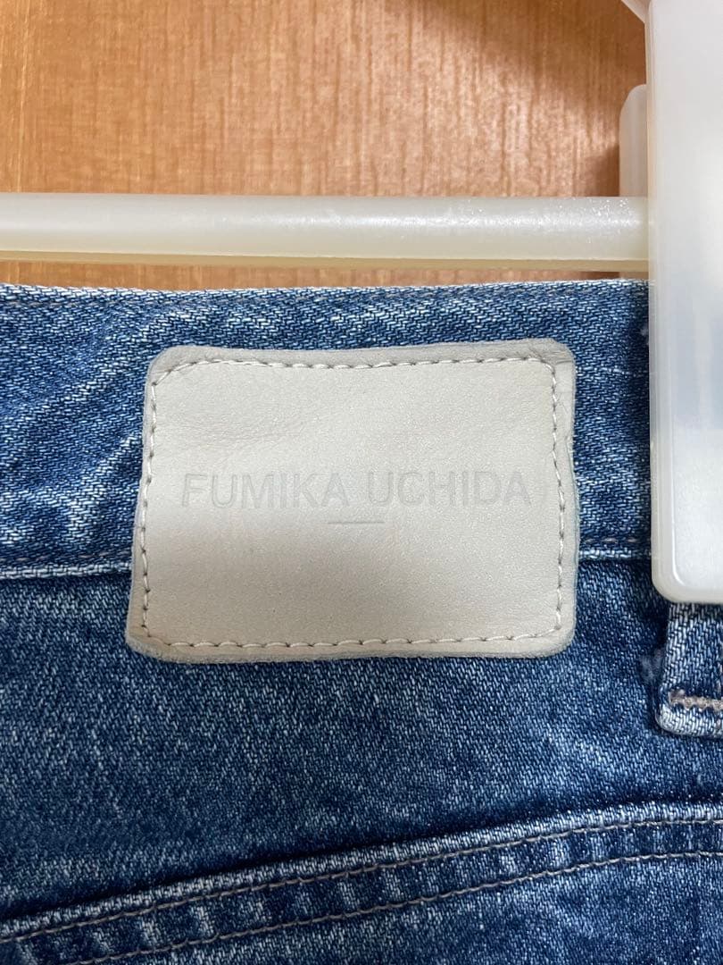 パンツ FUMIKA UCHIDA denim wide tapered pants