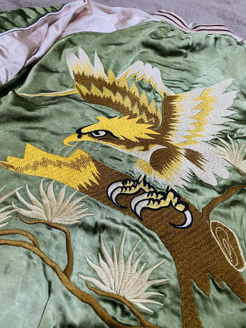 未使用 2面用 NON STOCK & CO 別珍 虎鷲 限定 スカジャン 美品