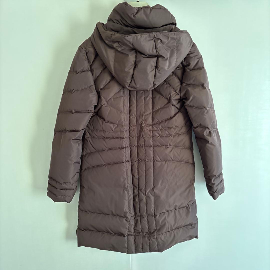 MONCLER ブラウン フード付きダウンジャケット サイズ0