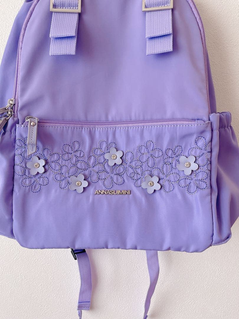 ANNA SUI mini 紫ラベンダーカラー2wayリュクサック　バックパック