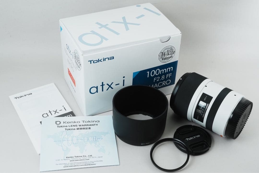 Tokina atx-i 100mm F2.8 FF MACRO ホワイト EF