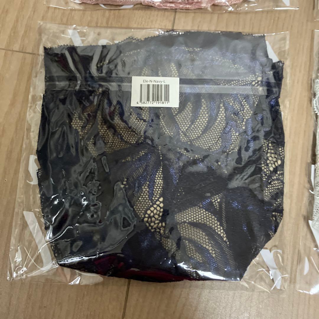 momoful モモフル 吸水ショーツ 4色セット 花柄レース