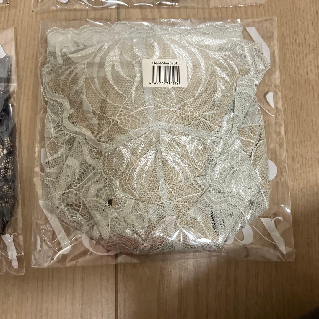 momoful モモフル 吸水ショーツ 4色セット 花柄レース