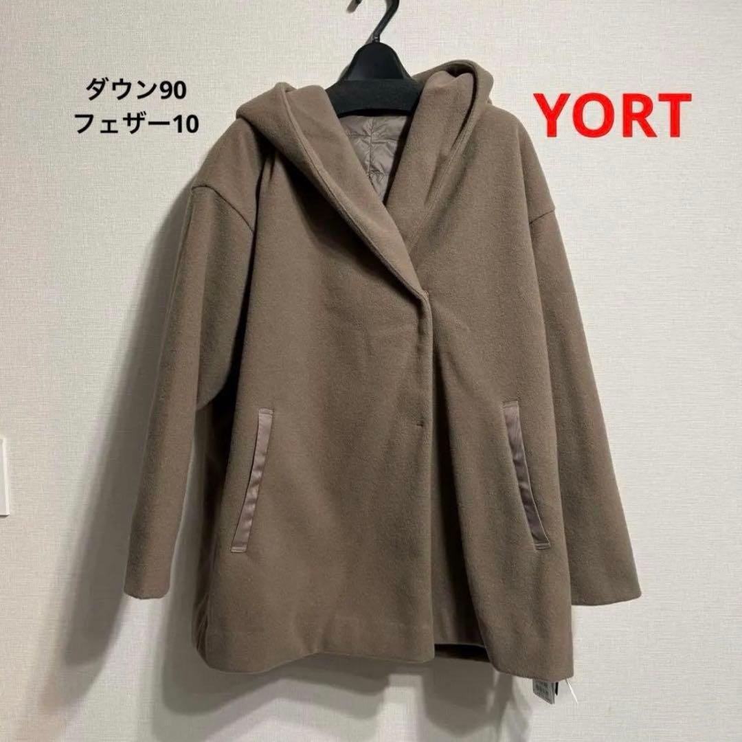 週末限定価格　ヤマダヤCLOVE YORT フード付きダウンコート　キルティング