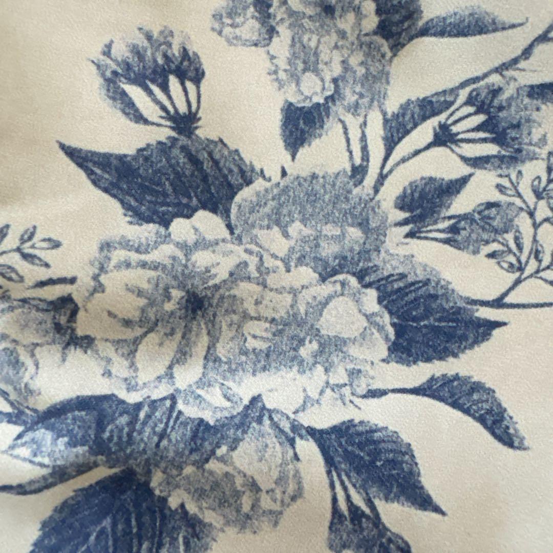 お買得‼︎極上美品Admiral 花柄スカート アイボリー/くすみブルー